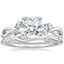 18K White Gold Willow Diamond Ring (1/8 ct. tw.) with Winding Willow Diamond Ring (1/8 ct. tw.)