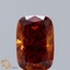 1.04 Ct. Fancy Orange Cushion Lab Grown Diamond