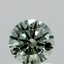 1.04 Ct. Fancy Vivid Green Round Lab Grown Diamond