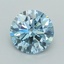 2.54 Ct. Fancy Vivid  Blue Round Lab Grown Diamond