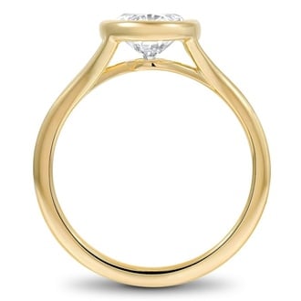 Custom Modern Solitaire Engagement Ring