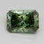 2.57 Ct. Fancy Vivid Green Radiant Lab Grown Diamond