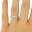 The Kayla Ring, smalltop view on a hand