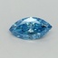 0.52 Ct. Fancy Vivid Blue Marquise Lab Grown Diamond