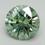 2.77 Ct. Fancy Vivid Green Round Lab Grown Diamond
