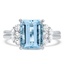 Modern Aquamarine Cocktail Ring