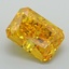 2.16 Ct. Fancy Vivid Orangy Yellow Radiant Lab Grown Diamond