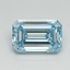 1.01 Ct. Fancy Vivid Blue Emerald Lab Grown Diamond