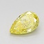 0.86 Ct. Fancy Intense Yellow Pear Lab Grown Diamond