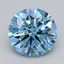 1.03 Ct. Fancy Vivid  Blue Round Lab Grown Diamond