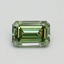 0.70 Ct. Fancy Intense Green Emerald Lab Grown Diamond