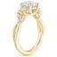 18K Yellow Gold Willow Three Stone Diamond Ring (1/3 ct. tw.), smallside view