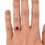 The Novella Ring, smallzoomed in top view on a hand