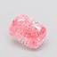 2.01 Ct. Fancy Vivid  Pink Cushion Lab Grown Diamond