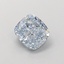 1.01 Ct. Fancy Intense  Blue Cushion Lab Grown Diamond