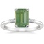18K White Gold Symphony Tapered Baguette Three Stone Diamond Ring (1/5 ct. tw.), smalltop view