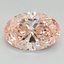 4.03 Ct. Fancy Vivid Pink Oval Lab Grown Diamond