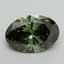 9.13 Ct. Fancy Vivid Green Oval Lab Grown Diamond