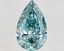14.05 Ct. Fancy Vivid Blue Pear Lab Grown Diamond