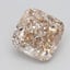 0.84 Ct. Very Light  Brown Cushion Lab Grown Diamond