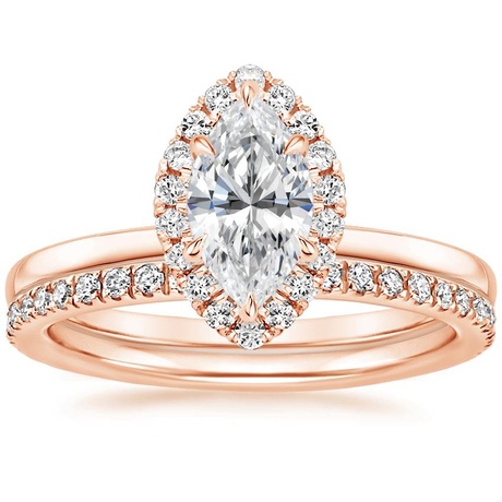 14K Rose Gold Vienna Diamond Bridal Set (1/2 ct. tw.)