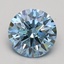 1.54 Ct. Fancy Intense Blue Round Lab Grown Diamond