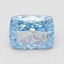 4.05 Ct. Fancy Vivid Blue Cushion Lab Grown Diamond