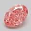 7.53 Ct. Fancy Vivid Pink Oval Lab Grown Diamond