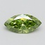 1.00 Ct. Fancy Vivid Green Marquise Lab Grown Diamond