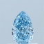 0.56 Ct. Fancy Vivid Blue Pear Lab Grown Diamond