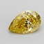 2.03 Ct. Fancy Intense Yellow Pear Lab Grown Diamond