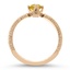 Golden Wing Sapphire and Diamond Ring, smallside view