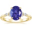 18K Yellow Gold Nadia Diamond Ring, smalltop view