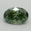 1.01 Ct. Fancy Vivid Green Oval Lab Grown Diamond