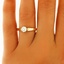 The Maayan Ring, smalltop view on a hand