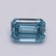 1.12 Ct. Fancy Intense Blue Emerald Lab Grown Diamond