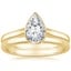 18K Yellow Gold Luna Bridal Set