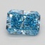 1.14 Ct. Fancy Vivid Blue Radiant Lab Grown Diamond