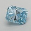 0.59 Ct. Fancy Vivid Blue Radiant Lab Grown Diamond