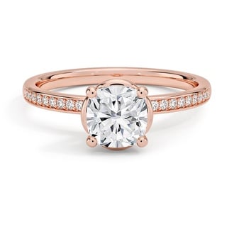 Custom Petal-Inspired Diamond Ring
