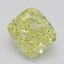 1.02 Ct. Fancy Intense Yellow Cushion Diamond