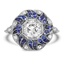 Art Deco Reproduction Diamond Cocktail Ring