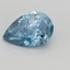 2.01 Ct. Fancy Vivid Blue Pear Lab Grown Diamond