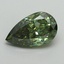 2.04 Ct. Fancy Vivid Green Pear Lab Grown Diamond