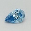 0.41 Ct. Fancy Vivid Blue Pear Lab Grown Diamond