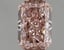 1.28 Ct. Fancy Intense Brown Pink Radiant Lab Grown Diamond