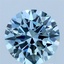 1.7 Ct. Fancy Vivid Blue Round Lab Grown Diamond