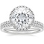 18KW Moissanite Waverly Diamond Bridal Set (2/3 ct. tw.), smalltop view