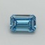 1.51 Ct. Fancy Vivid Malibu Blue Emerald Lab Grown Diamond