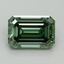 1.91 Ct. Fancy Vivid Green Emerald Lab Grown Diamond